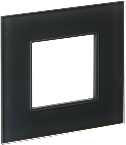 Рамка 1-м SKANDY SK-F21G стекло графит IEK SK-M12-G-K53