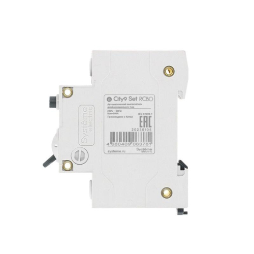 Выключатель автоматический дифференциального тока 2п (1P+N) C 25А 10мА тип A 4.5кА City9 Set 230В SE C9D51625