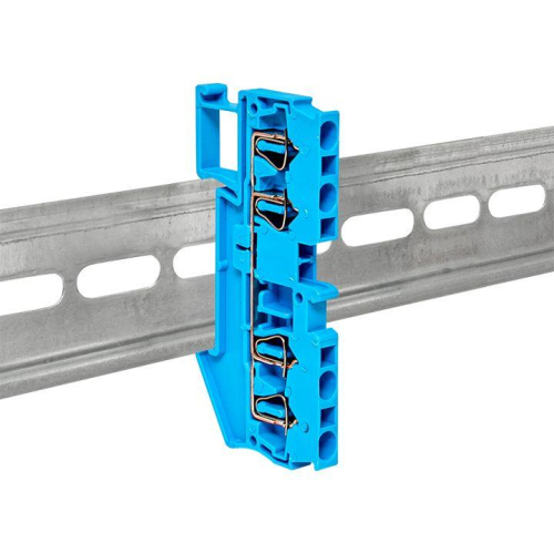 Колодка клеммная ST-2.5 31А 4 вывода пружинная син. PROxima EKF plc-st-2.5-4-blue