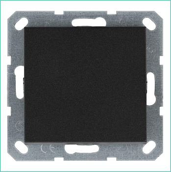 Выключатель 1-кл. 10А IP20 механизм анрацит Jasmart G3011B