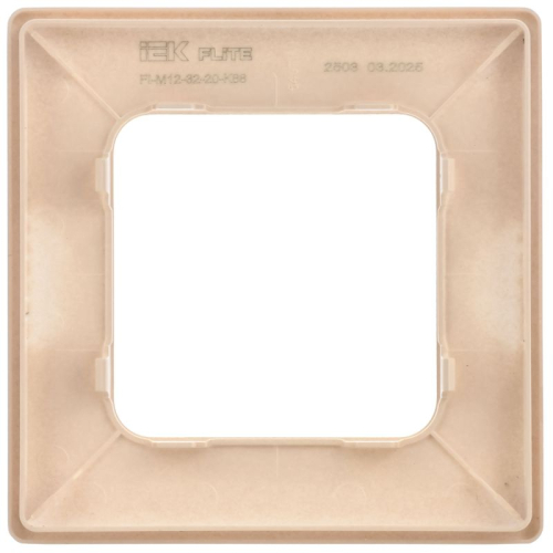 Рамка 1-м СП FLITE РУ-1-К-ФлЛ льняной IEK FI-M12-32-20-K88