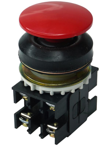 Выключатель кнопочный ВК30-10-22130-54 У2 2НО+2НЗ гриб без фиксации 10А IP54 660В красн. Электротехник ET055278