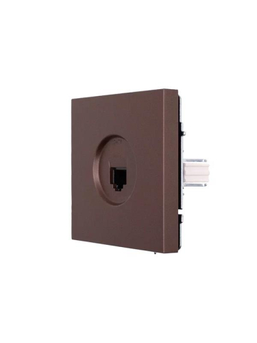 Розетка компьютерная 1-мест. СП ZIMA IP20 шоколад LEZARD 704-7388-140