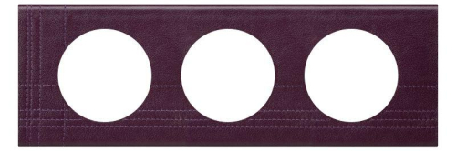 Рамка 3-м Celiane кожа пурпур Leg 069443