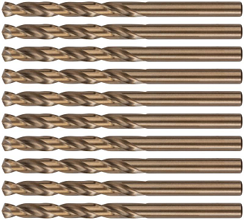 Набор сверл по металлу Profi с кобальтом 5ти-проц. 6х93мм (уп.10шт) Cutop 48-60-10