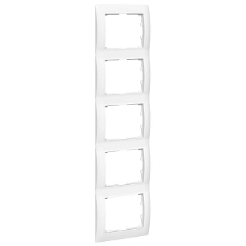 Рамка 5-м Galea Life верт. бел. Leg 771009