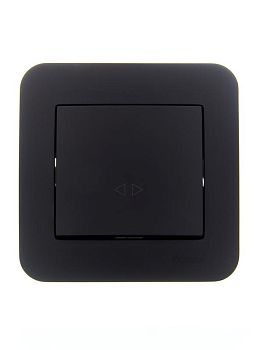 Выключатель промежуточный 1-кл.СП ASTI 10А IP20 в сборе черн. бархат LEZARD 7081-4242-107