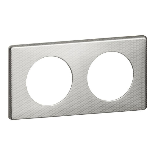 Рамка 2-м Celiane серебр. пунктум Leg 068722