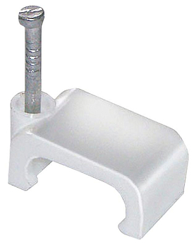 Скоба крепления плоская пласт. 12мм (уп.100шт) IEK USK20-12-100