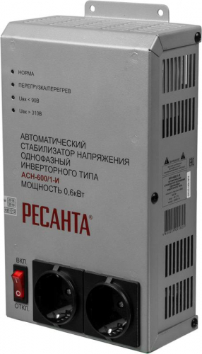Стабилизатор АСН-600/1-И (инверторного типа) Ресанта 63/6/36