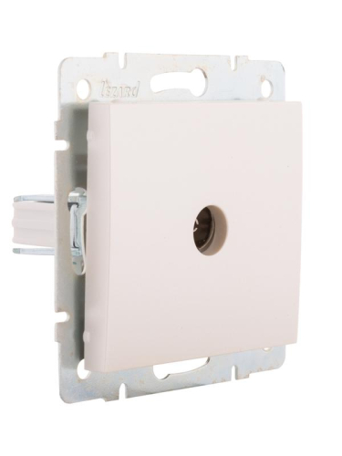 Розетка телевизионная оконечная TV СП Rain 16А IP20 механизм жемчуж./бел. перламутр. LEZARD 703-3088-130