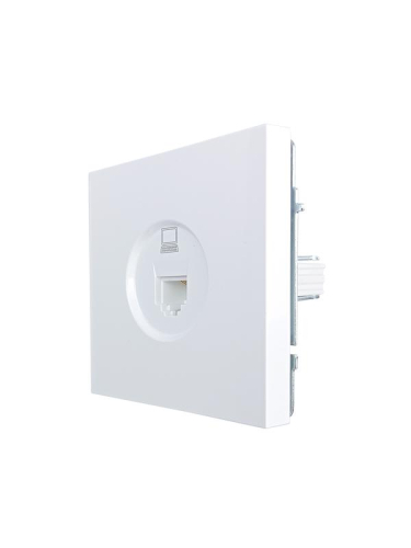Розетка компьютерная 1-м СП ZIMA IP20 кат.5 механизм бел. LEZARD 704-0288-139