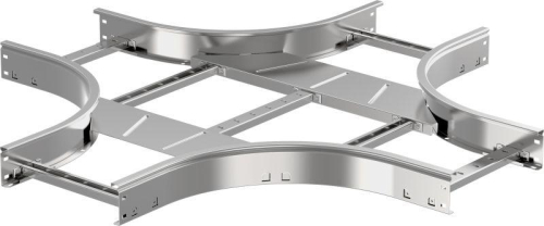 Ответвитель для лотка Х-образ. 80х400 R300 LESTA IEK CKR04-4-080-400