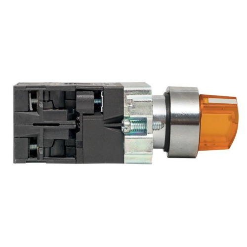 Переключатель BD21 2P с желт. подстветкой 230В NO PROxima EKF xb2-bk21-y-230