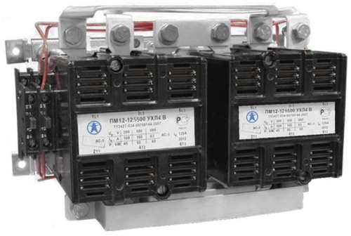 Пускатель электромагнитный ПМ12-125500-ЭК УХЛ4 В 125А 380В/50Гц 8НО+4НЗ IP00 реверсивный без реле Электротехник ET011446