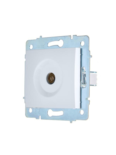 Розетка телевизионная оконечная TV СП ASTI IP20 механизм бел. LEZARD 7081-0288-130