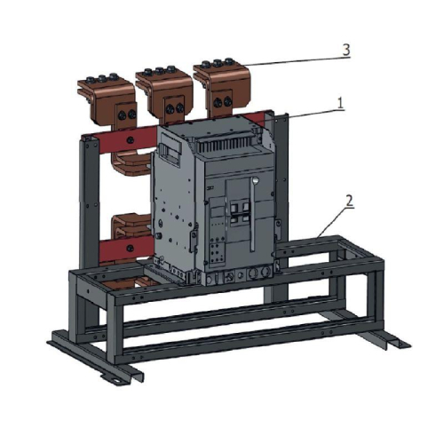 Блок замены автоматического выключателя АВМ15С-ВА55-43-334730-1600А-690AC-НР230AC/220DC-ПЭ230AC КЭАЗ 345416