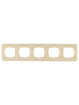 Рамка 5-м ASTI горизонт. крем. LEZARD 7081-0300-150