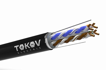 Кабель витая пара F/UTP 4х2х23AWG(0.57мм) кат.6 PE outdoor Fluke tested 305м (м) PRO TOKOV ELECTRIC TKP-C05-F-42-6-305-OD