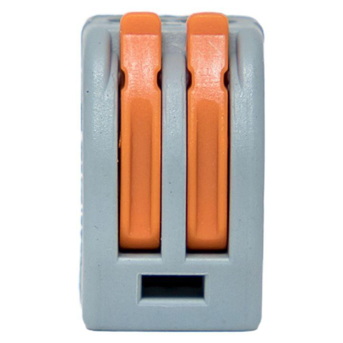 Клемма строительно-монтажная СМК 222-412 с рычагом 2 отверстия (блист.20шт) EKF PROxima plc-smk-412b-20