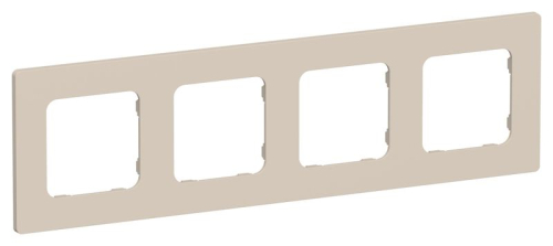 Рамка 4-м СП FLITE РУ-4-К-ФлЛ льняной IEK FI-M42-32-20-K88