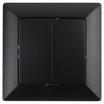 Переключатель 2-кл. СП 10А IP20 250В Solo антрацит 4-107-05 Intro Б0053613