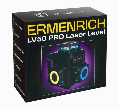 Уровень лазерный PRO LV50 фиолет. Ermenrich 84086