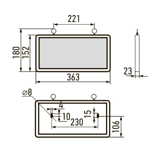 Светильник светодиодный PEL 103-1 (табло) 3Вт ССА аварийный оповещатель односторонний без наклейки Pro+ JazzWay 5062269