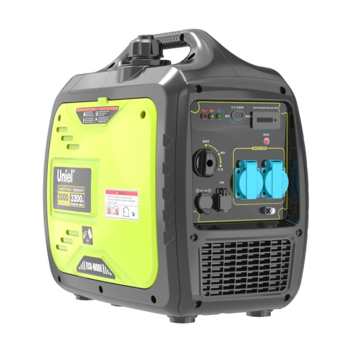 Генератор бензиновый инверторный URS-P3500i однофазный макс. мощность 3.2кВт ручной стартер TM Uniel UL-00012854