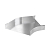 Угол для лотка горизонтальный 45град. 200х50 алюм. 1.5мм в компл. с крепежн. элемент. и соединит. пластинами DKC ASCM520K