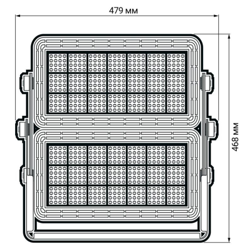Прожектор светодиодный PFL-SPORT 02 500Вт (2х250Вт) 5700К IP66 ДО с линзовым модулем DALI Pro+ JazzWay 5033238