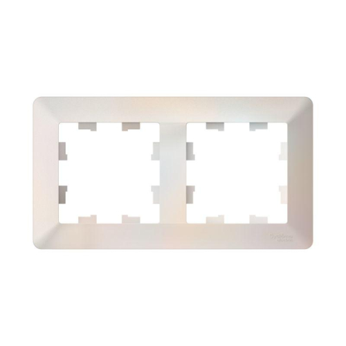 Рамка 2-м AtlasDesign Air жемчуж./дым. бел. SE ATN220402