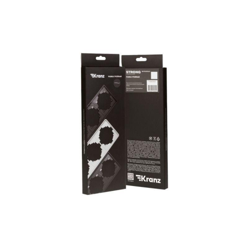 Рамка 3-м STRONG MIELE антрацит Kranz KR-78-0753-5