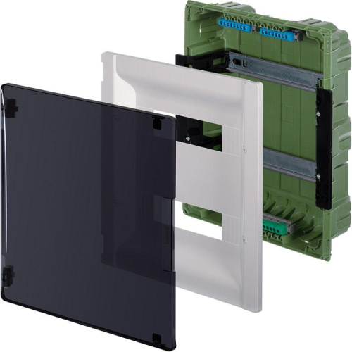 Щиток встраиваемый Practibox3 2х12м прозр. дверь земля+нейтраль Leg 401753