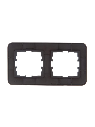 Рамка 2-м ASTI горизонт. черн. бархат LEZARD 7081-4200-147