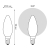 Лампа светодиодная филаментная Basic Filament 4.5Вт Свеча 2700К Е14 380лм milky GAUSS 1035115