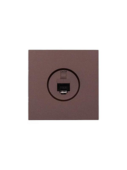 Розетка компьютерная 1-мест. СП ZIMA IP20 шоколад LEZARD 704-7388-140