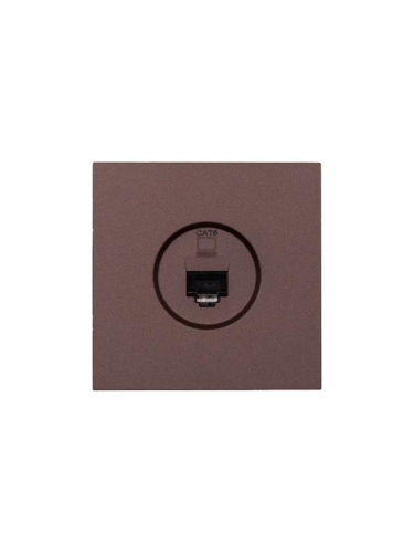 Розетка компьютерная 1-мест. СП ZIMA IP20 шоколад LEZARD 704-7388-140