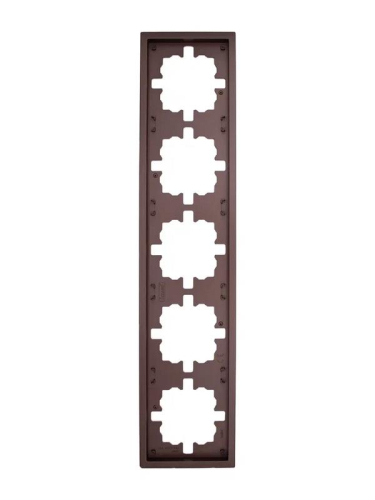 Рамка 5-м ZIMA горизонт. шоколад LEZARD 704-7300-150