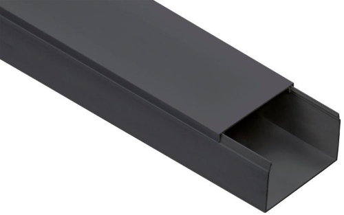 Кабель-канал 80х60 L2000 пластик ЭЛЕКОР черн. IEK EL-KK10-080-060-1-K02