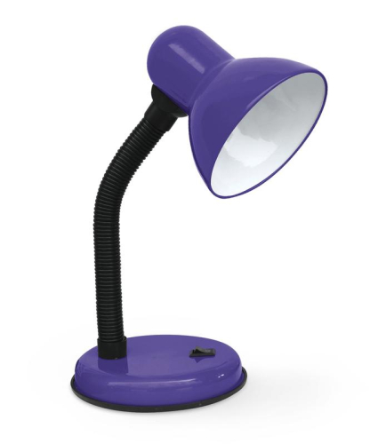 Светильник настольный СНО 22Ф 60Вт E27 230В под лампу на основании с подвесом фиолет. IN HOME 4690612047003