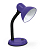 Светильник настольный СНО 22Ф 60Вт E27 230В под лампу на основании с подвесом фиолет. IN HOME 4690612047003