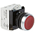Кнопка H3+HO 12-24В с потайным толкателем красн. Leg 023751