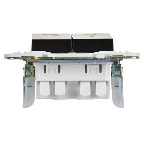 Выключатель 2-кл. SKANDY 10А SK-V16Bl для отелей с индикацией черн. IEK SK-V20-2-10-K02