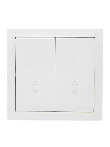 Выключатель проходной 2-кл. ОП LETO бел. LEZARD 752-0200-106