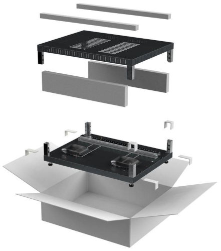 Комплект основание и крыша 600х800мм для шкафа 18-47U черн. LINEA E ITK LE05-XXX68-X