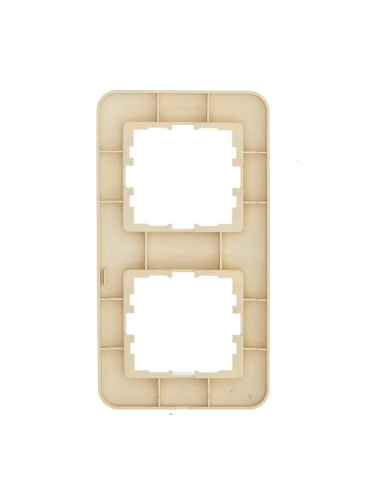 Рамка 2-м ASTI вертикал. крем. LEZARD 7081-0300-152