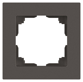 Рамка для розеток и выключателей Accent 6-501-09 на 1 пост СУ титан Intro Б0063769
