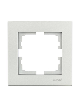 Рамка 1-местн. горизонт. VESNA платина LEZARD 742-3500-146