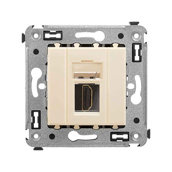 Розетка HDMI 1-м СП Avanti "Ванильная дымка" тип А-А DKC 4405253